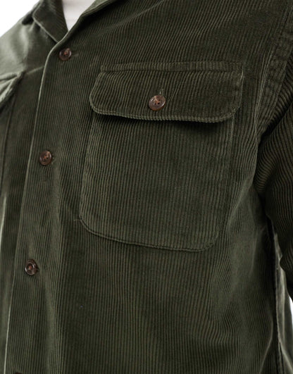 2 Pocket Wide Wale Cord Over Shirt Classic Oversized Fit