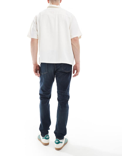 Parkside Icon Logo Back Pocket Low Straight Fit Jeans