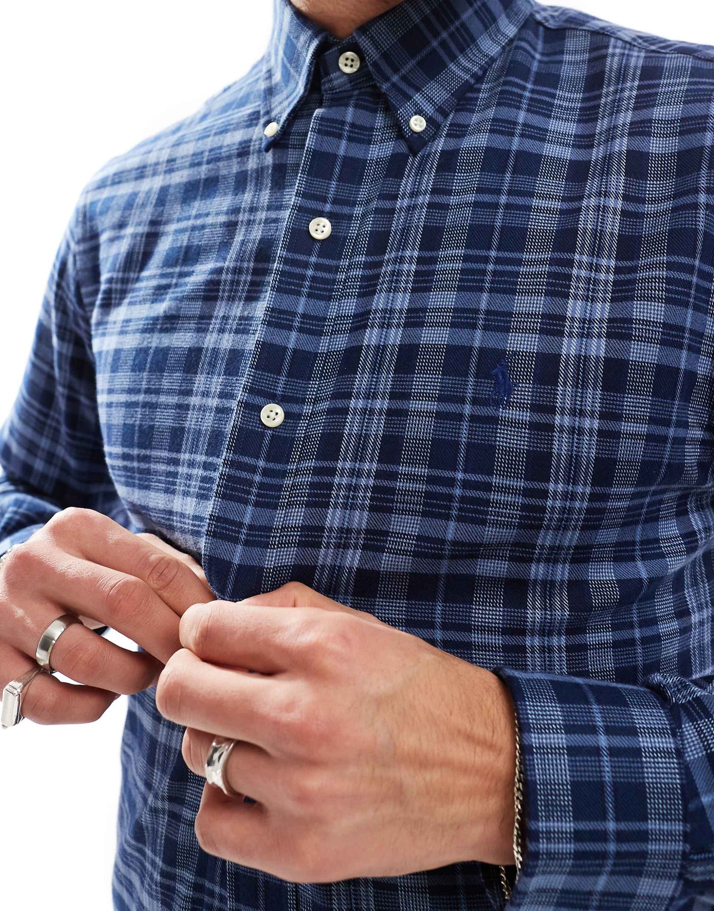 Icon Logo Check Performance Brushed Twill Shirt