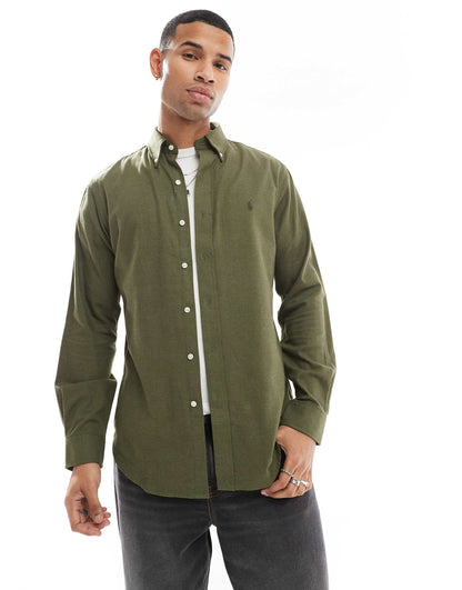 Icon Logo Performance Brushed Twill Shirt