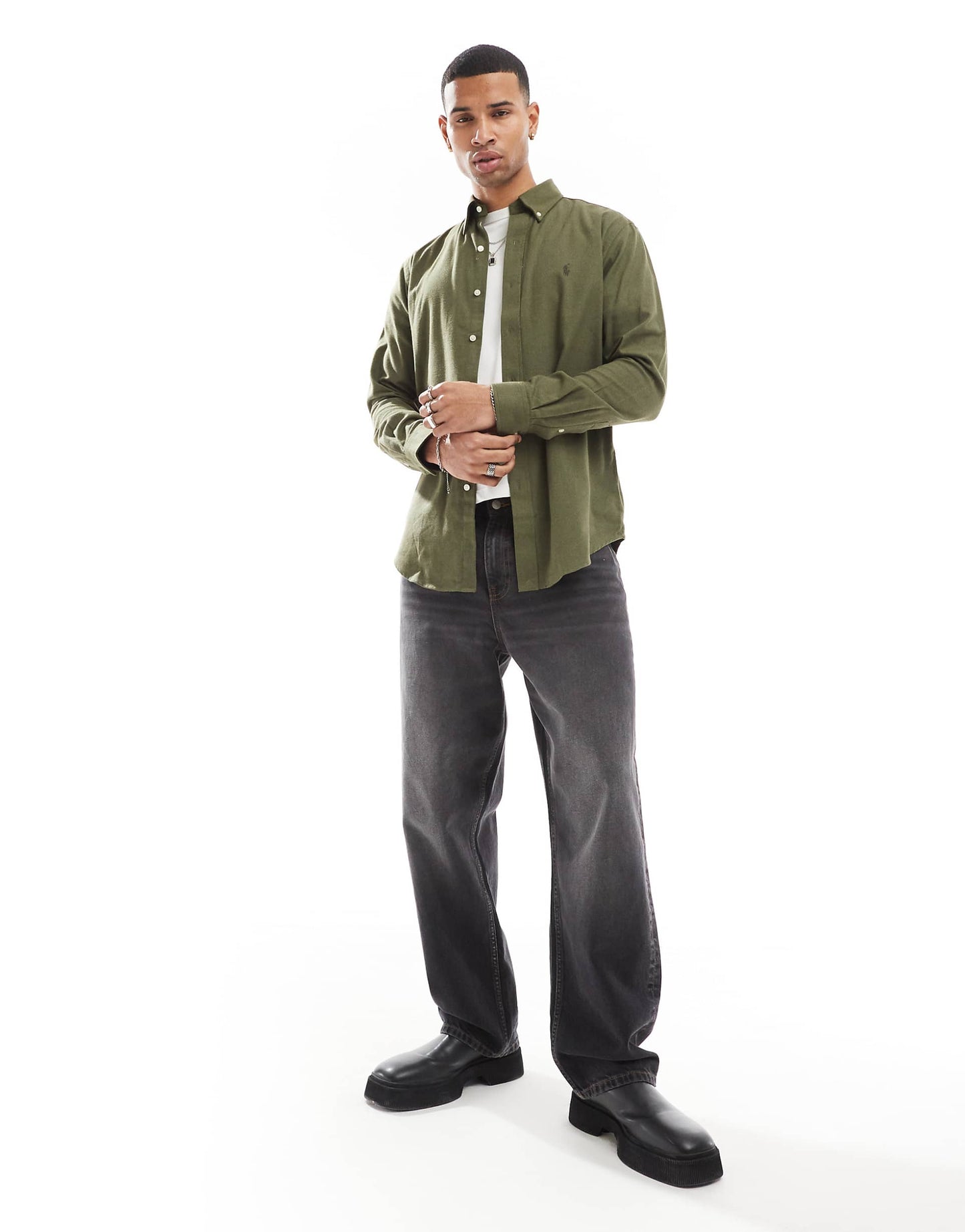 Icon Logo Performance Brushed Twill Shirt