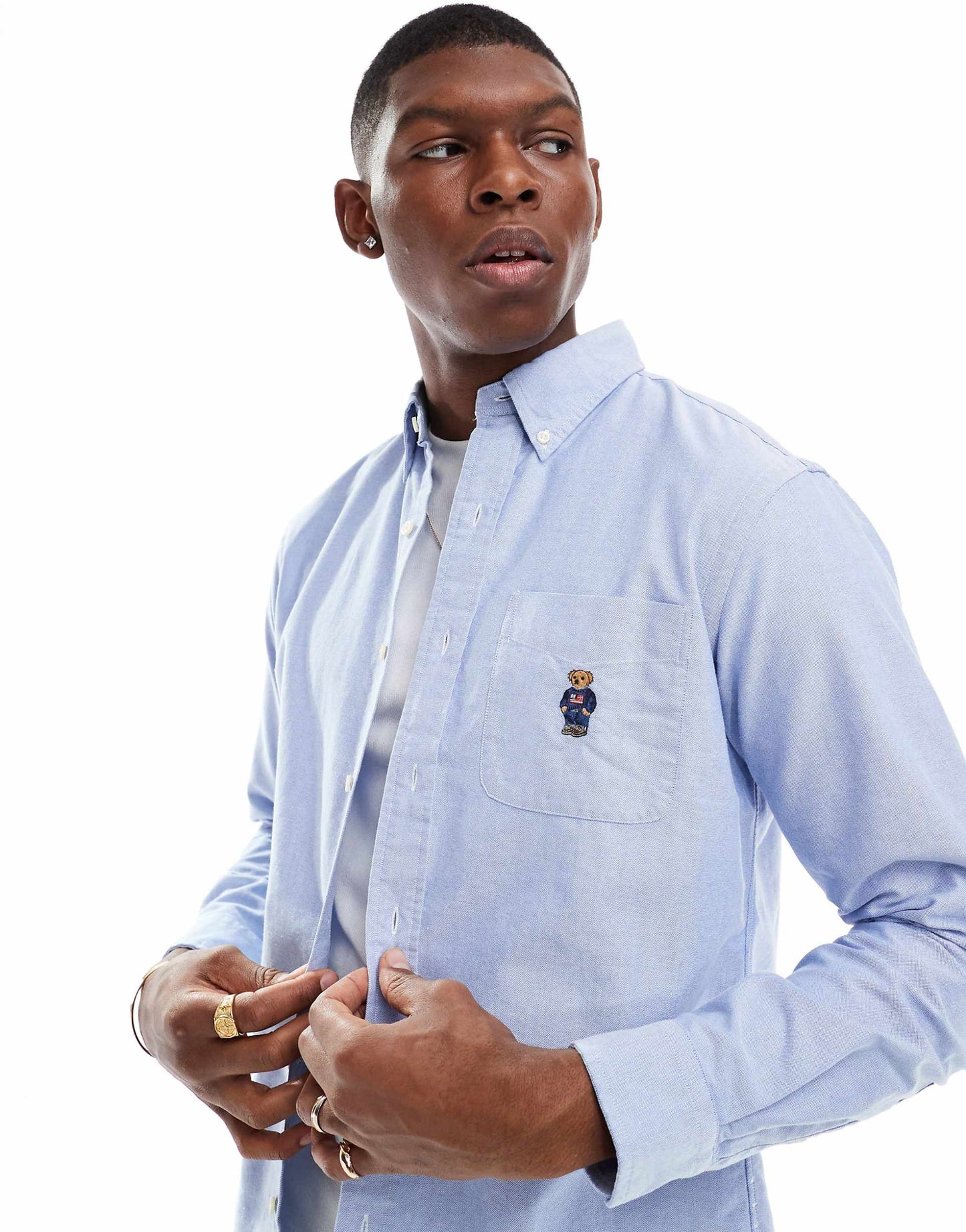 Bear Logo Oxford Shirt