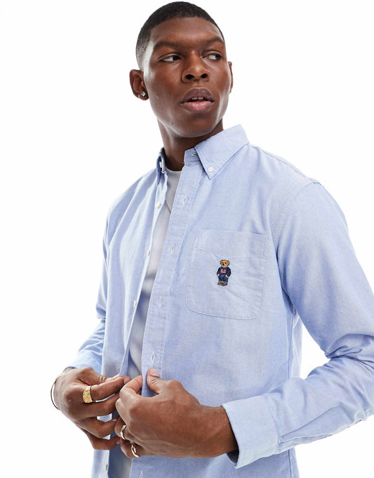 Bear Logo Oxford Shirt