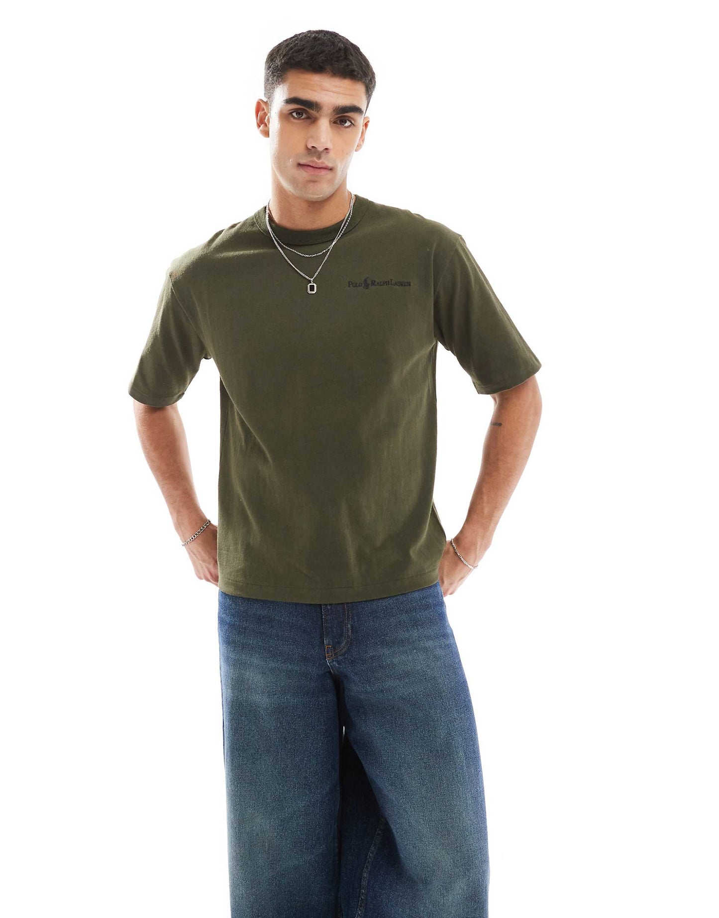 Script Player Logo Heavyweight Relaxed Oversized T-Shirt