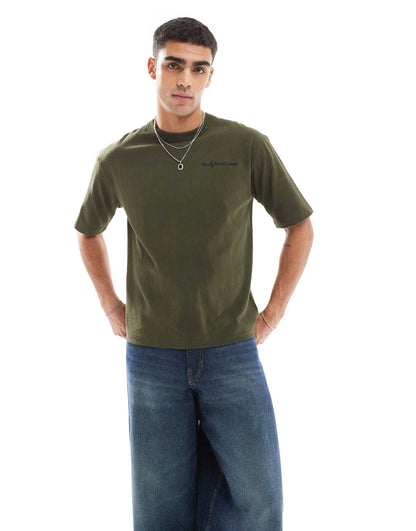 Script Player Logo Heavyweight Relaxed Oversized T-Shirt