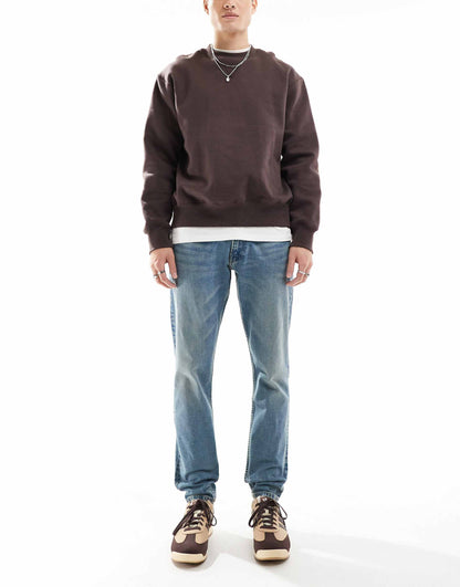 Parkside Icon Logo Back Pocket Low Straight Fit Jeans
