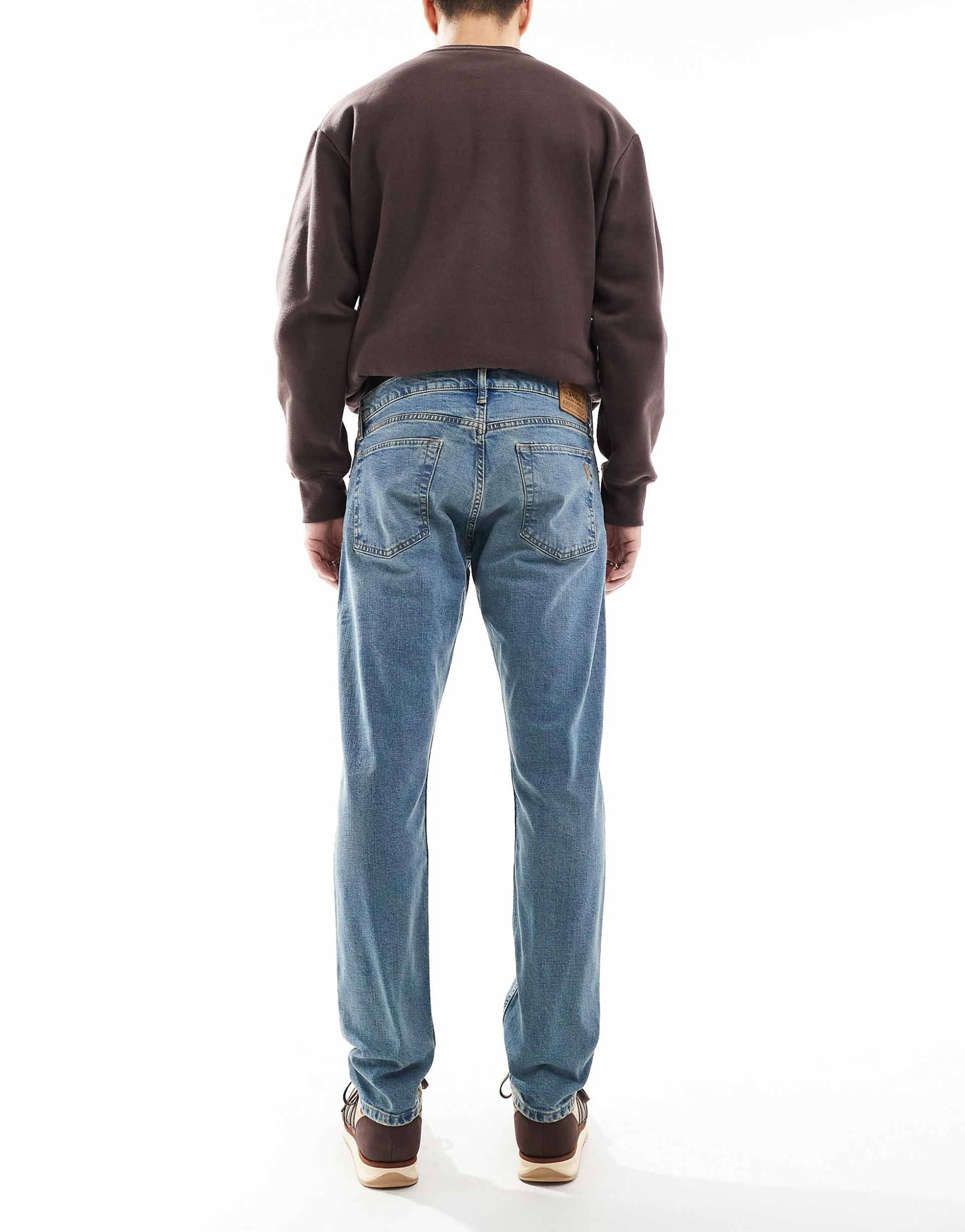 Parkside Icon Logo Back Pocket Low Straight Fit Jeans