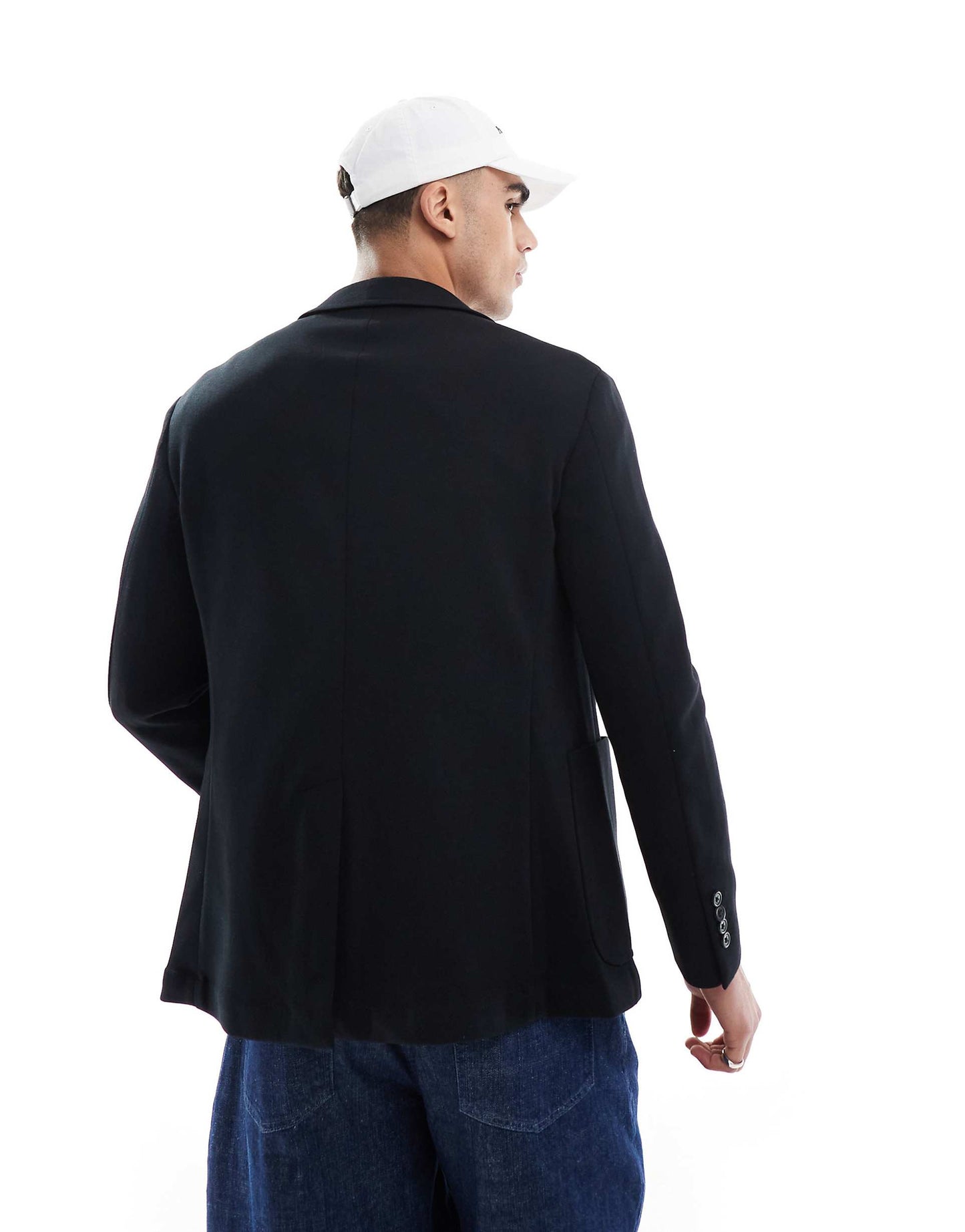 Single Breasted Double Tech Knit Blazer