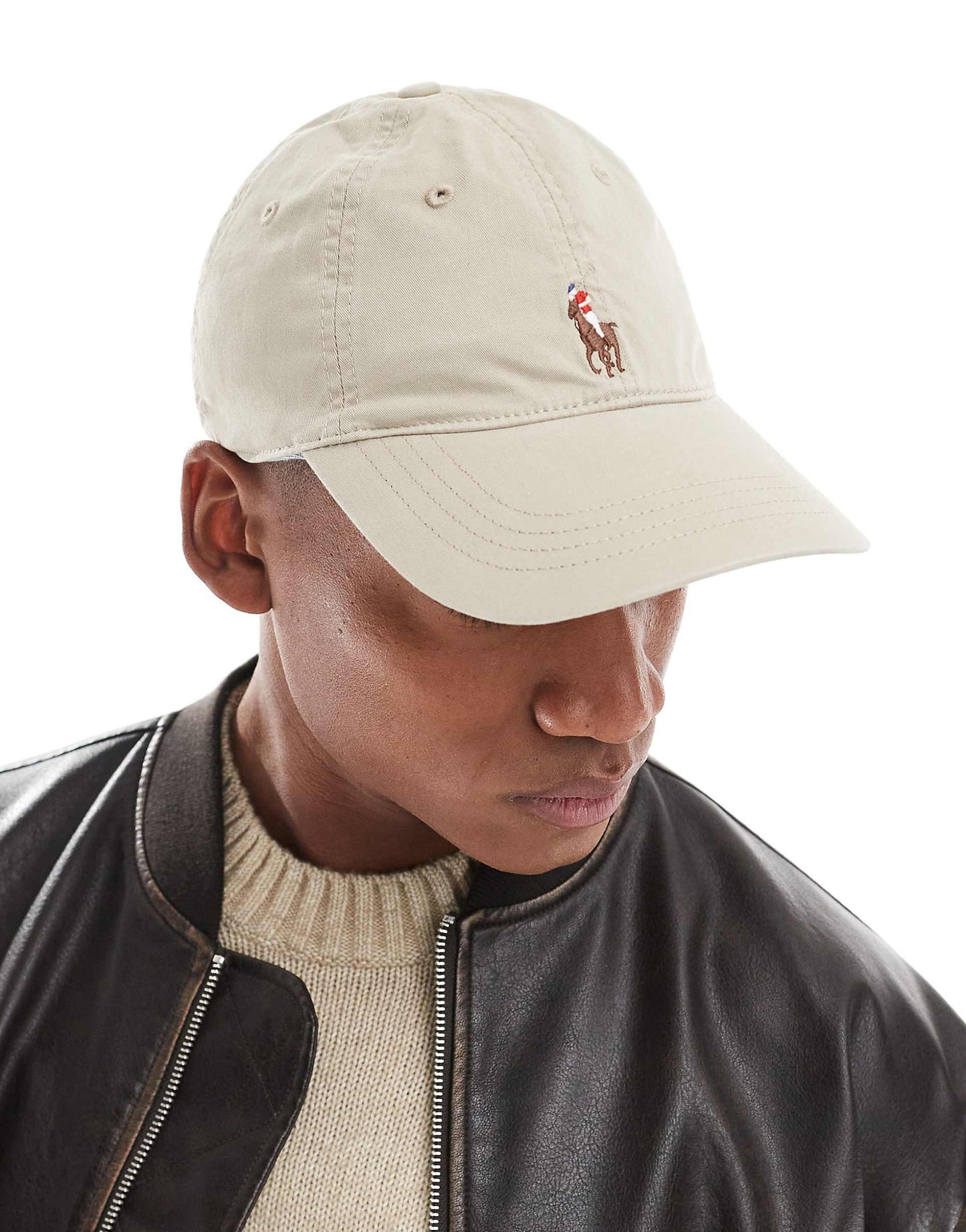 Multi Player Logo Stretch Twill Baseball Cap