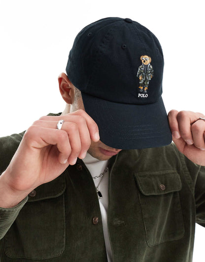 Defender Bear Logo Twill Baseball Cap