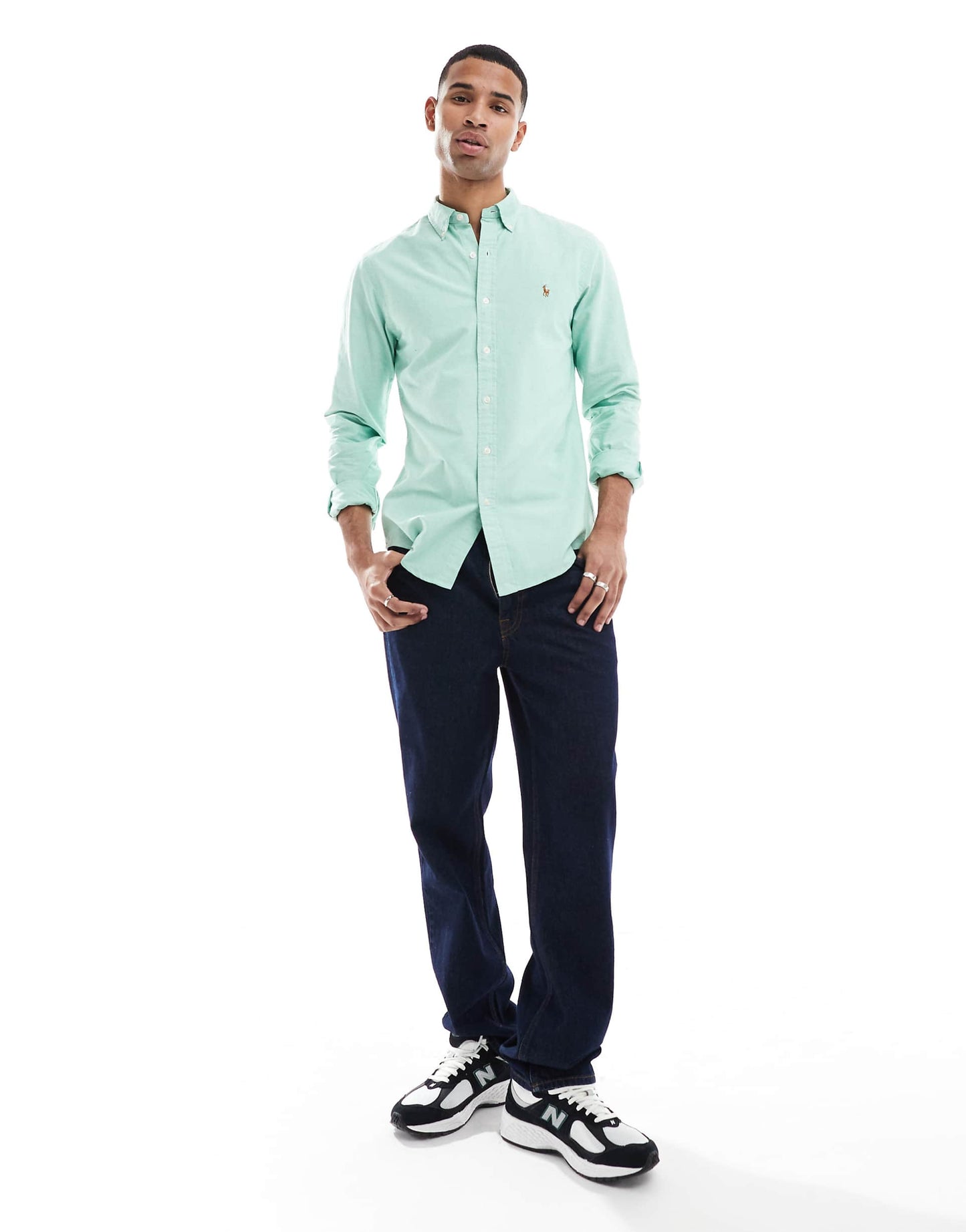 Icon Logo Slim Fit Oxford Shirt