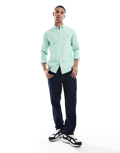 Icon Logo Slim Fit Oxford Shirt
