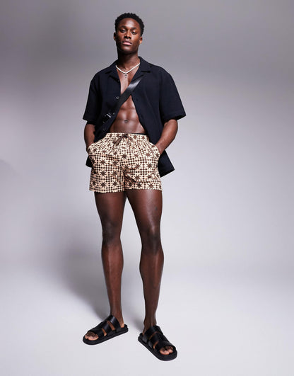 Seersucker Swim Shorts