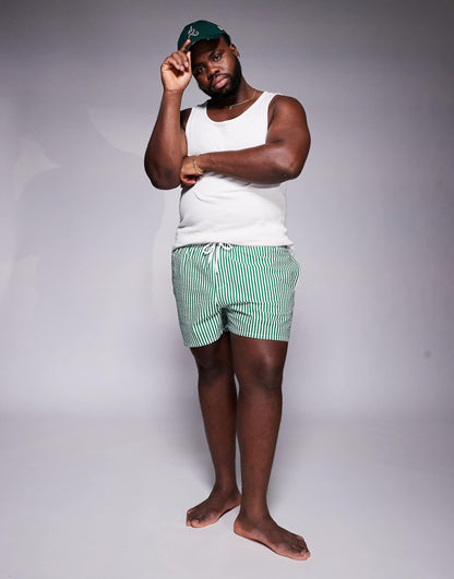 Seersucker Stripe Swim Shorts