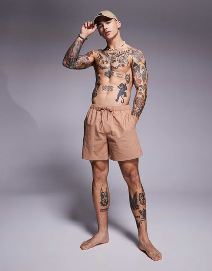 Seersucker Swim Shorts