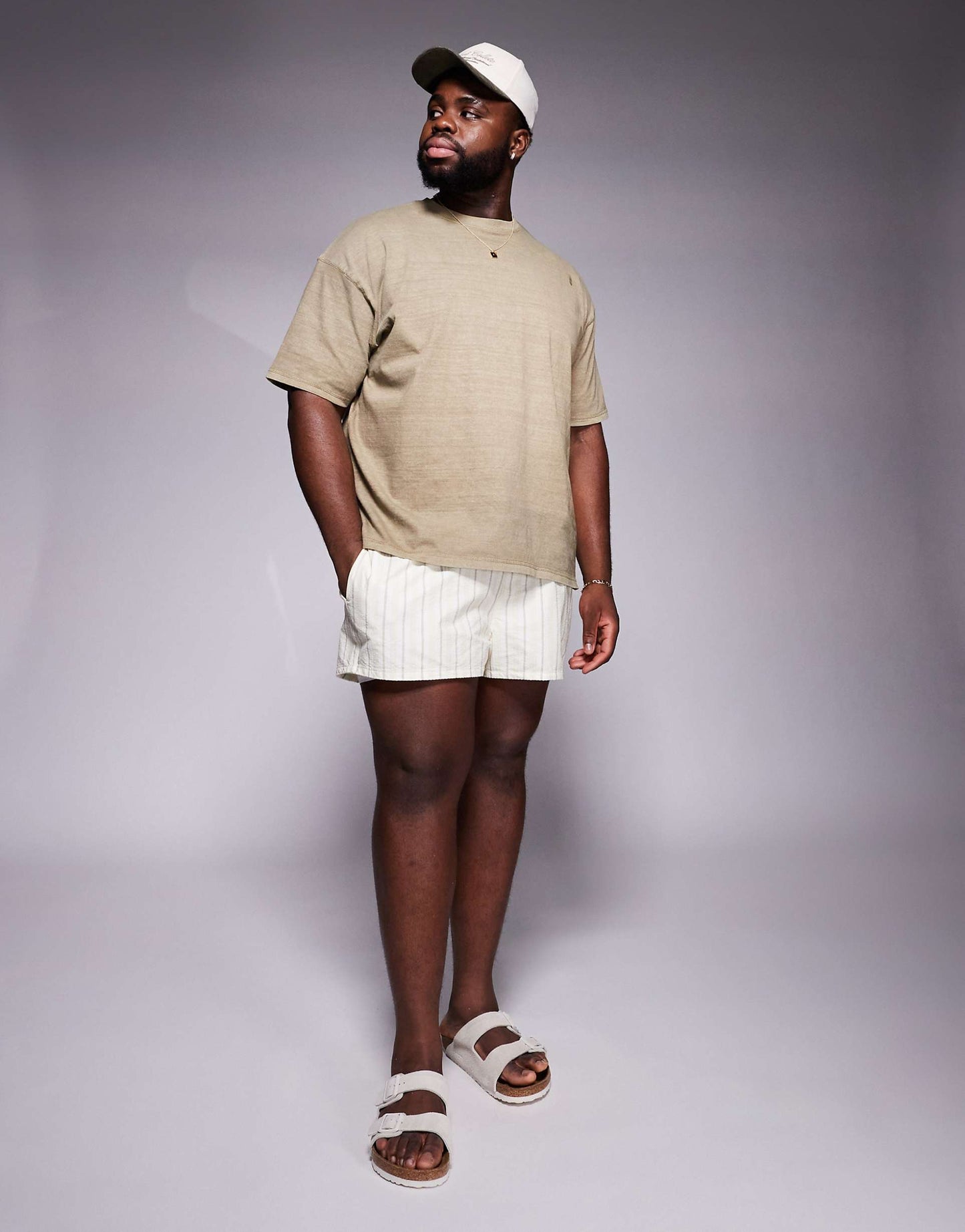 Seersucker Stripe Swim Shorts