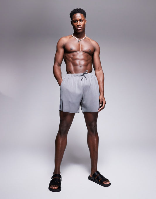 Plisse Swim Shorts