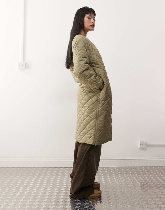 Quilted Longline Jacket