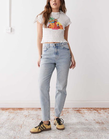 Moni High Waisted Straight Jeans