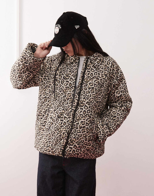 Quilted Zip Through Jacket