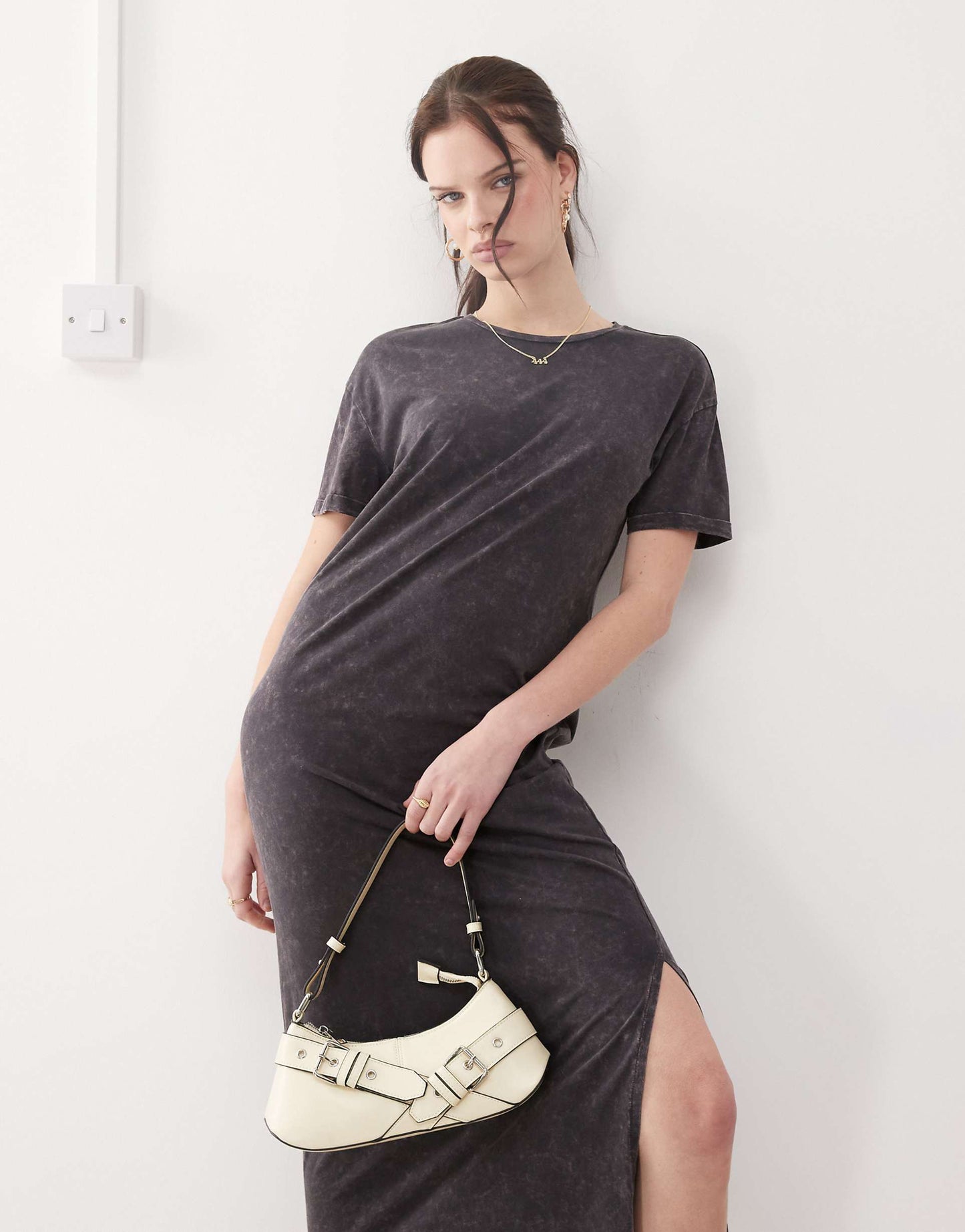 Midaxi Split T-Shirt Dress