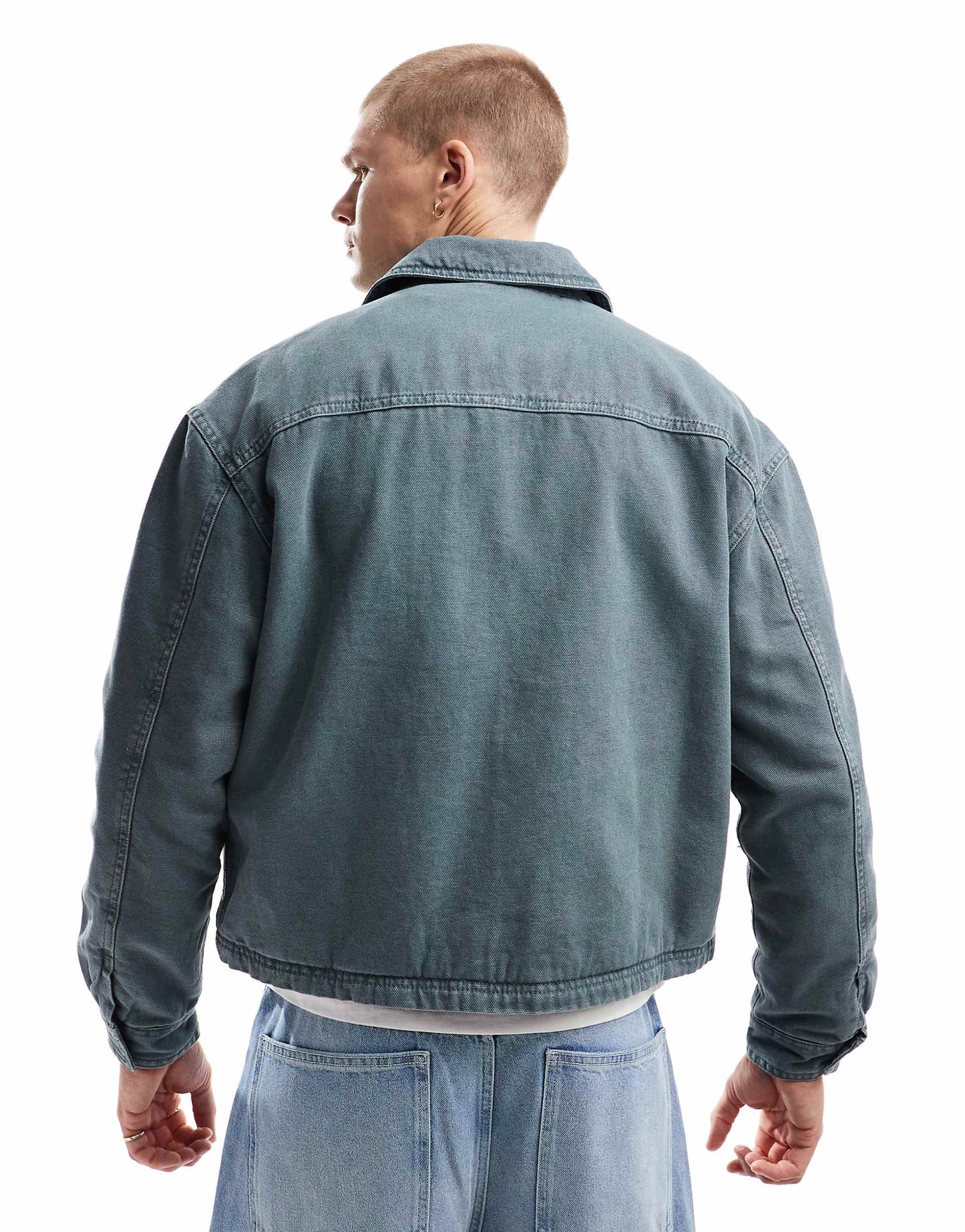 Boxy Fit Denim Washed Jacket