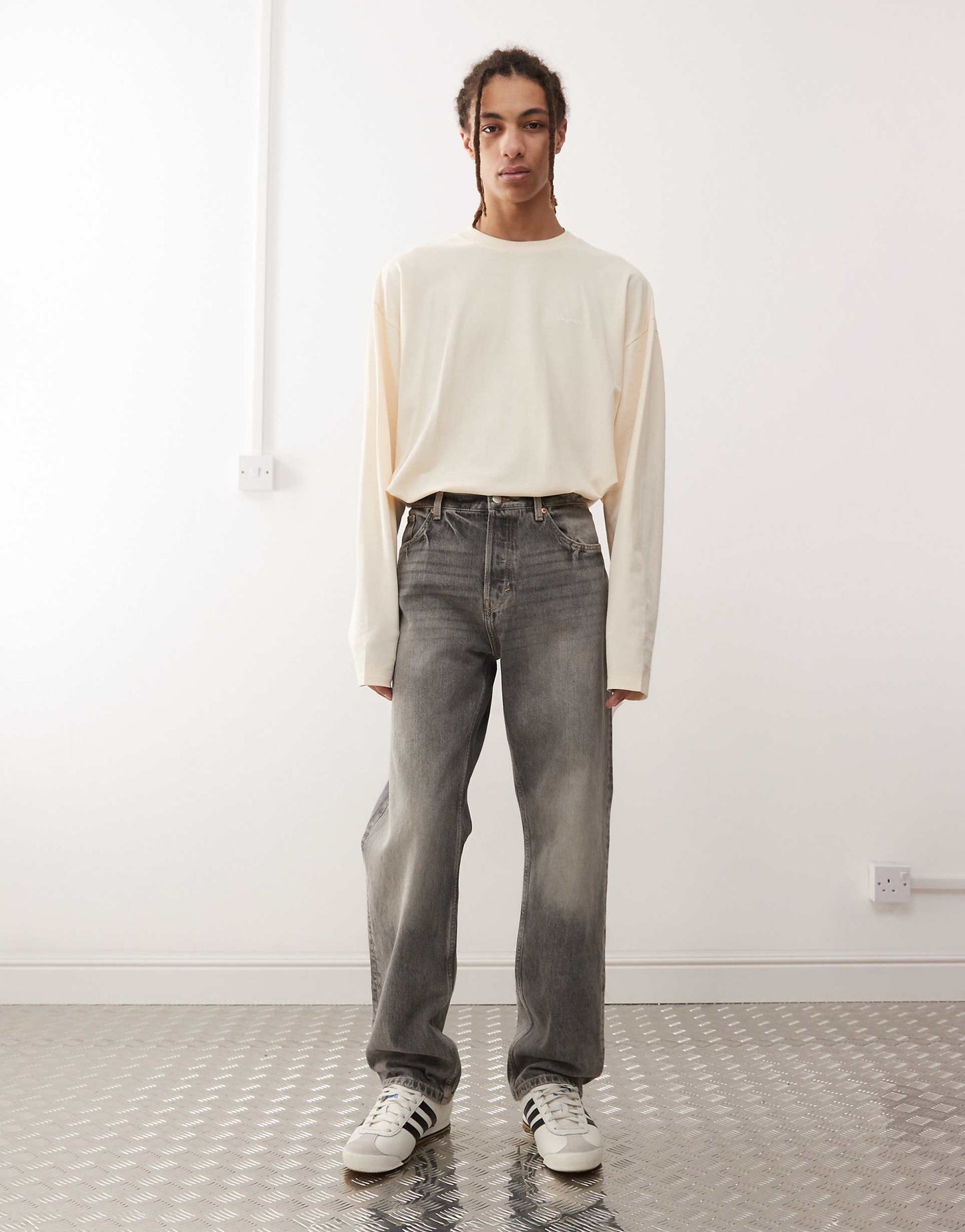 Space Relaxed Fit Straight Leg Jeans