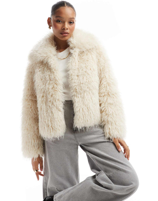 Shaggy Faux Fur Jacket