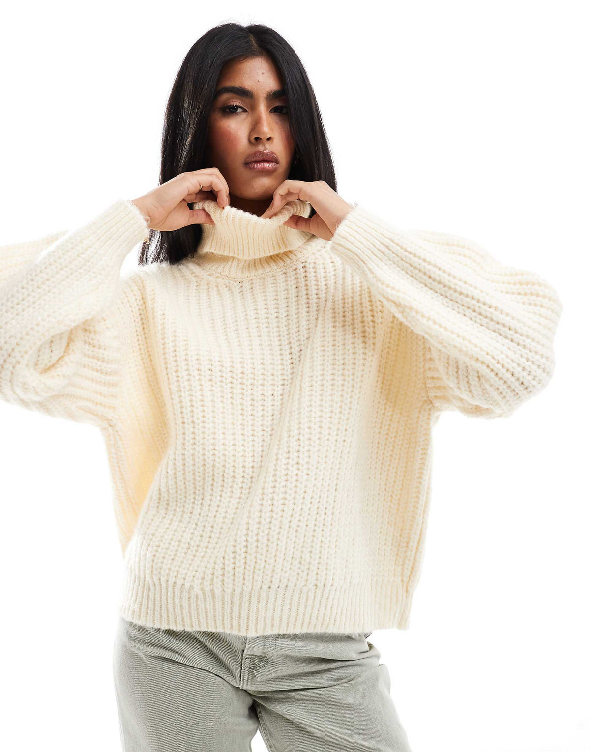 Roll Neck Chunky Jumper