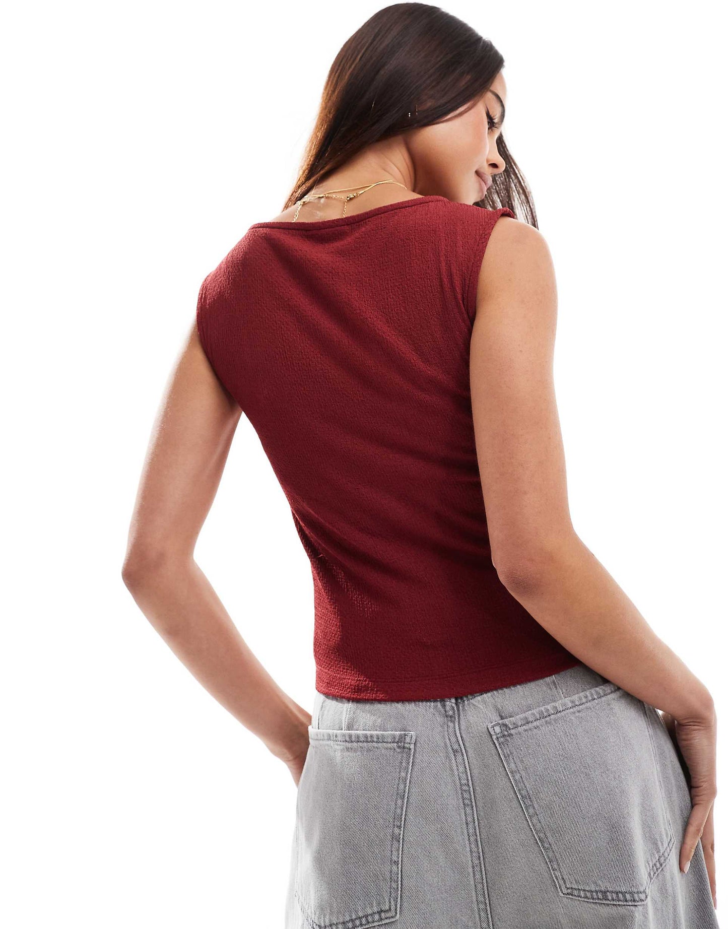 Button Through Tank Top