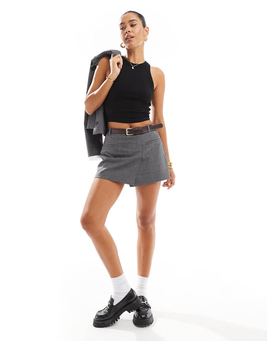 Belted Mini Skort Co-Ord