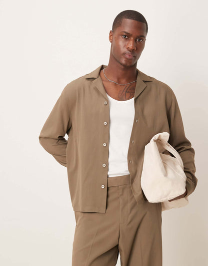 Co-Ord Boxy Revere Shirt