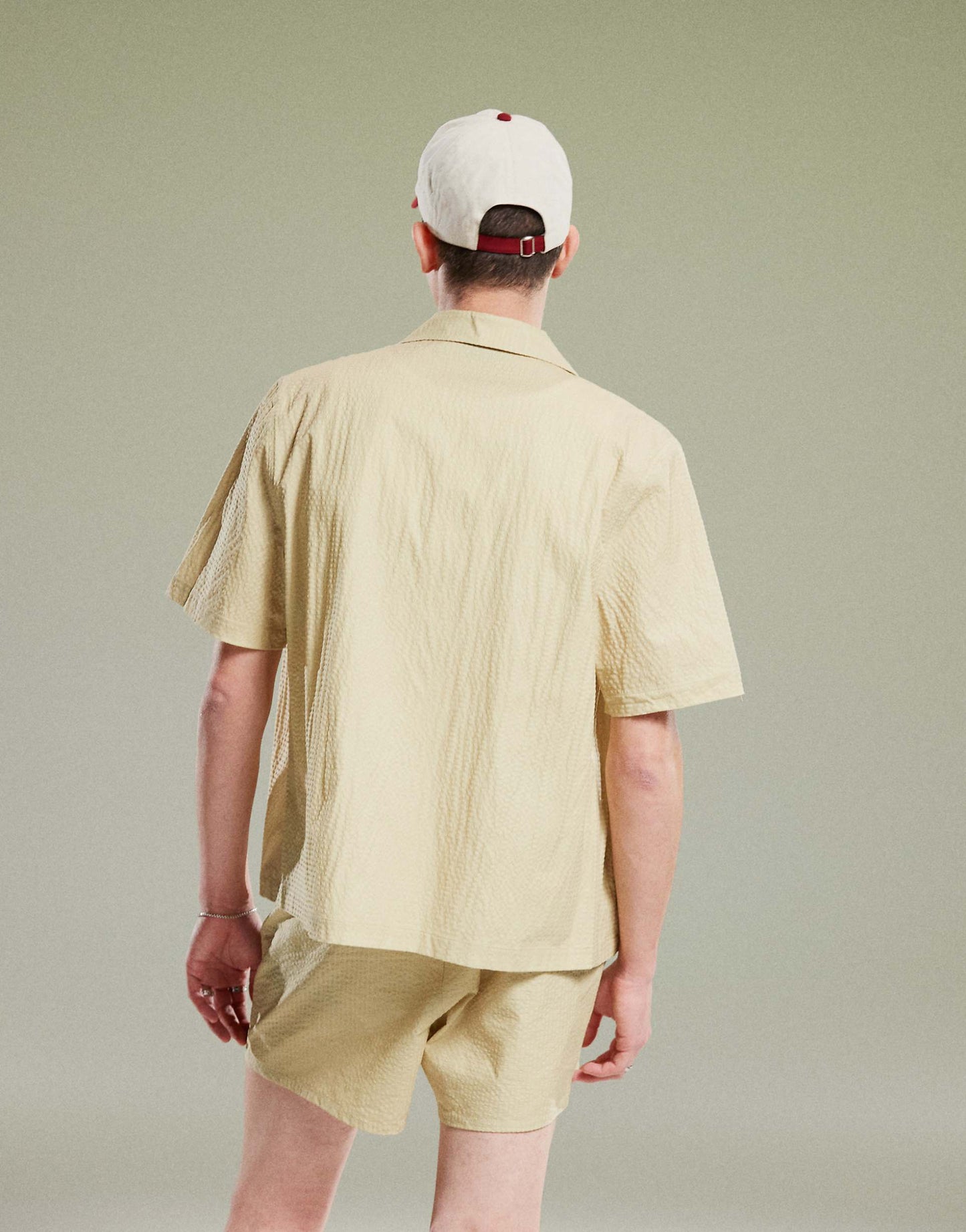 Co-Ord Boxy Seersucker Shirt