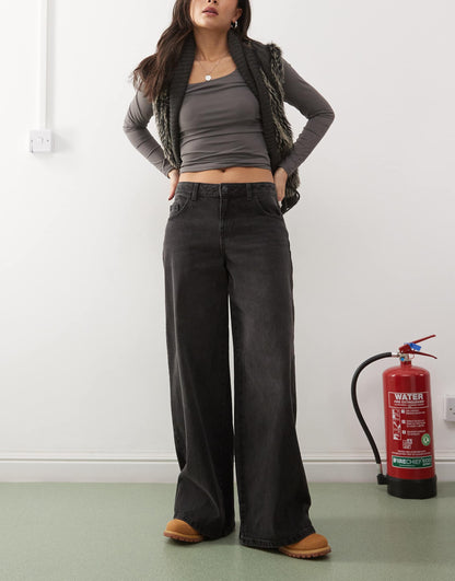 Andy Low Rise Wide Leg Jeans