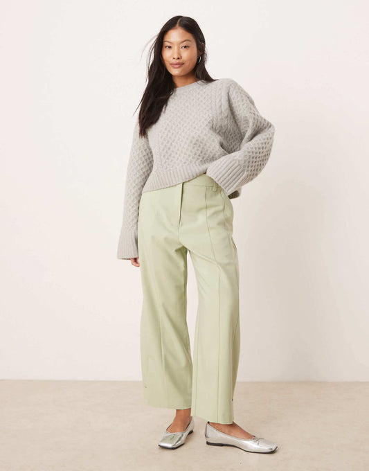 Petite Tailored Tab Detail Trousers