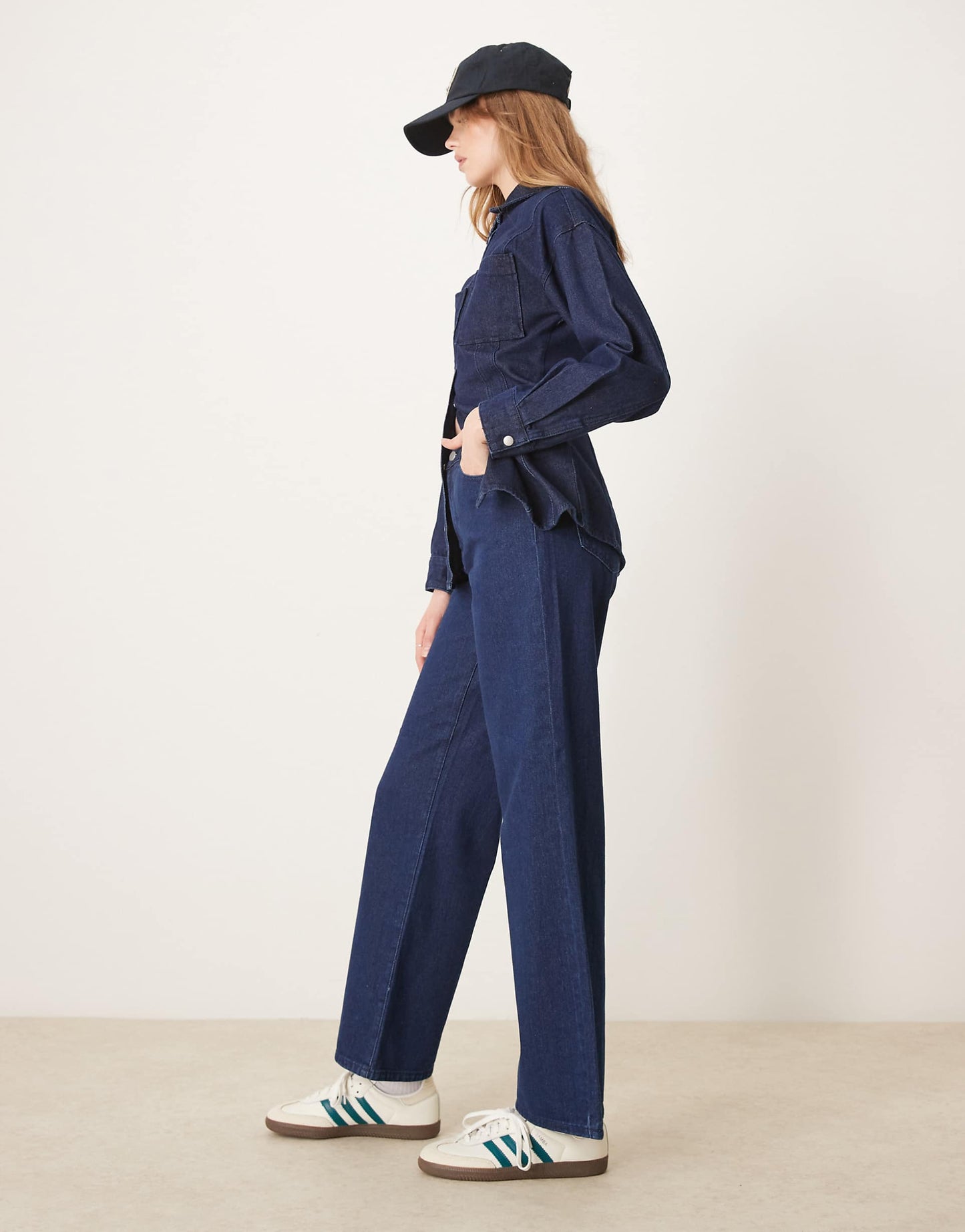 High Waist Wide Leg Jean Co-Ord