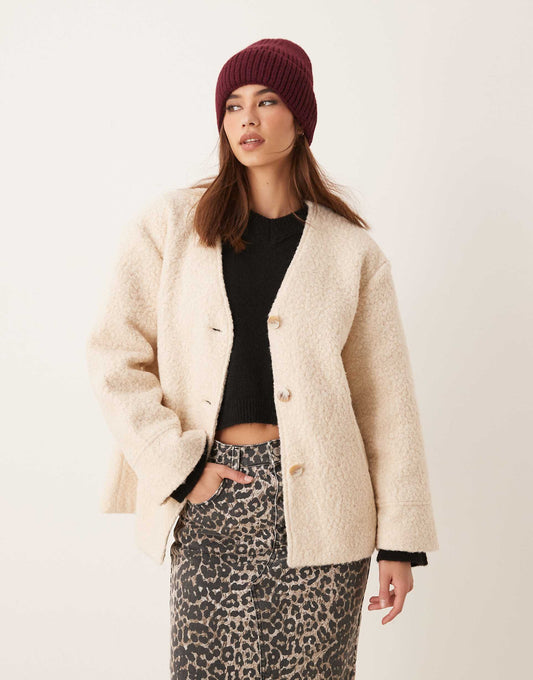 Button Up Fleece Jacket