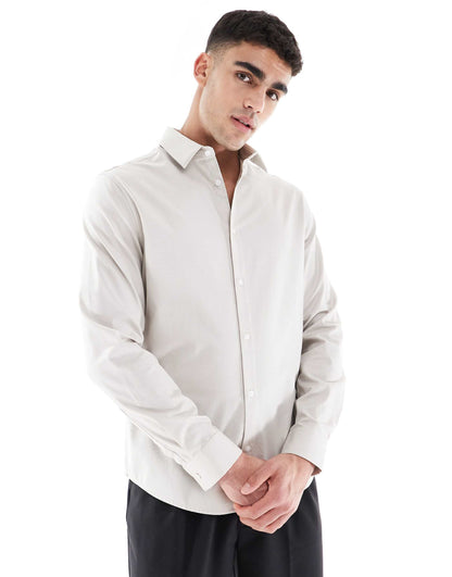 Formal Easy Iron Twill Regular Shirt