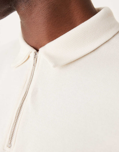 Polo With Zip Collar