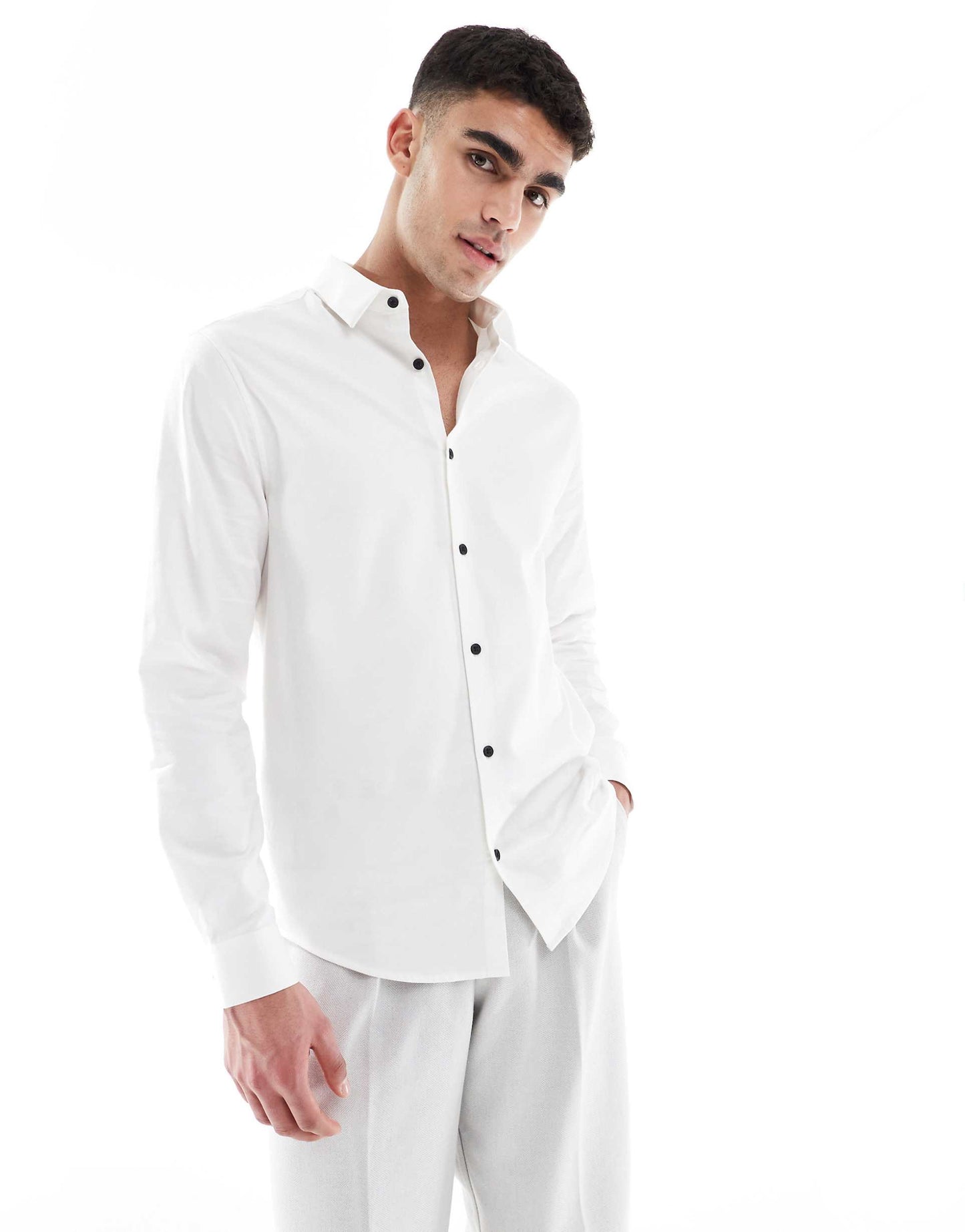 Formal Easy Iron Twill Regular Shirt