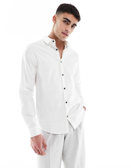 Formal Easy Iron Twill Regular Shirt