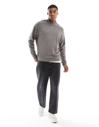 Oversized Sweatshirt With Back Print