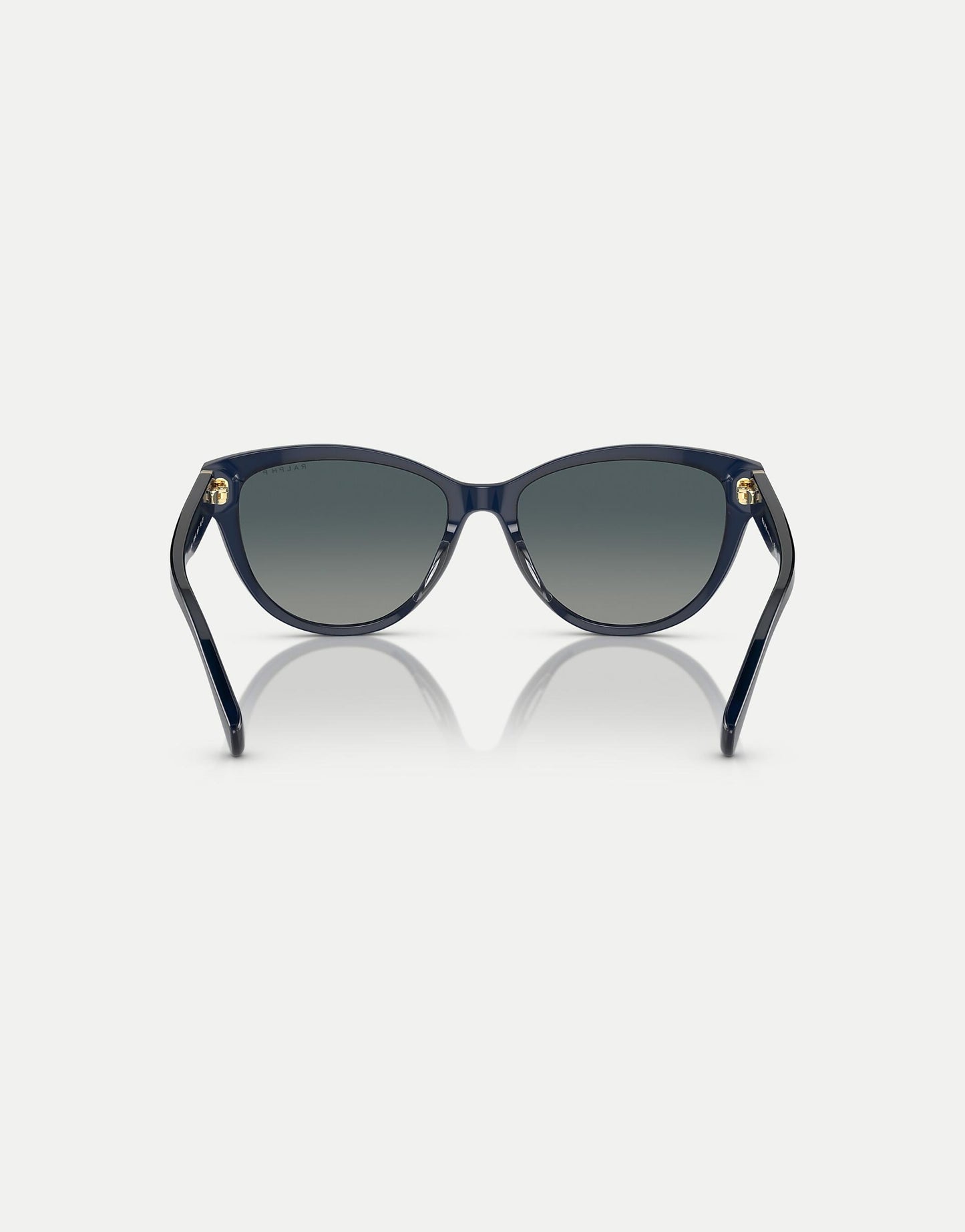Ra5299U Oval Polarised Sunglasses With Blue Lens