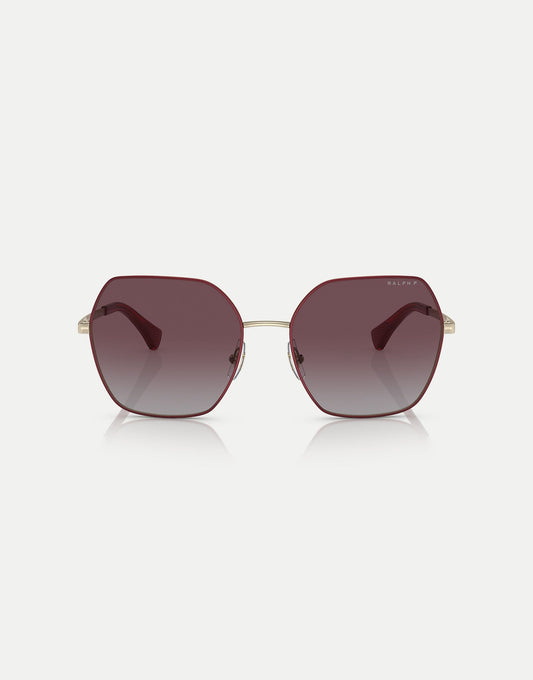 Ra4138 Square Polarised Sunglasses With Violet Lens