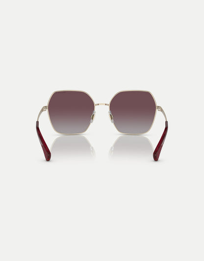 Ra4138 Square Polarised Sunglasses With Violet Lens