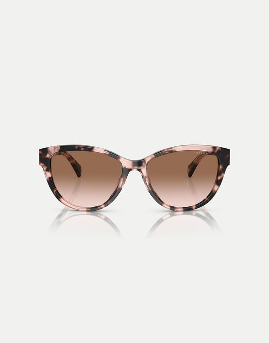 Ra5299U Oval Sunglasses With Brown Lens