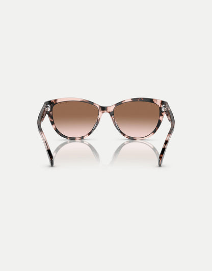Ra5299U Oval Sunglasses With Brown Lens
