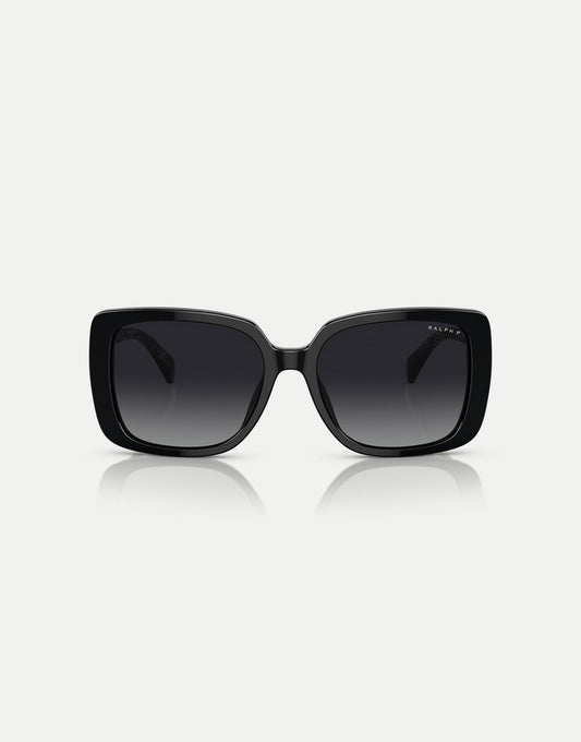 Ra5298U Rectangle Polarised Sunglasses With Grey Lens