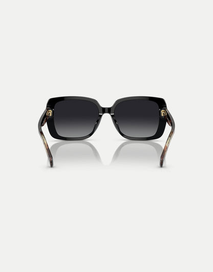 Ra5298U Rectangle Polarised Sunglasses With Grey Lens