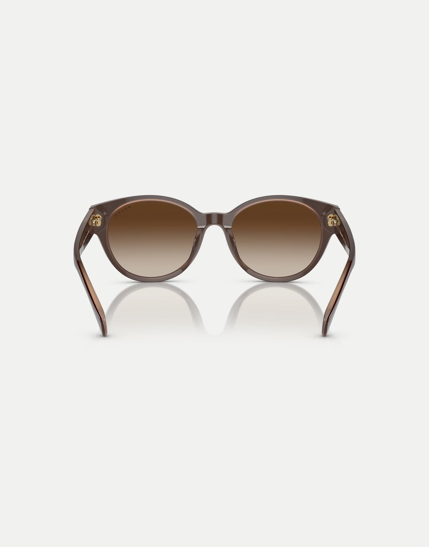 Ra5302U Round Sunglasses With Brown Lens